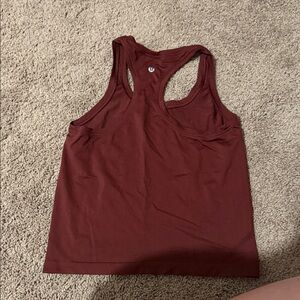 Lululemon Athletica Maroon Tank Top